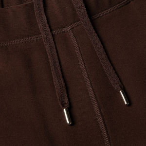 Pantalon de jogging personnalisé en coton uni à imprimé bouffant Pantalon de jogging brodé Baggy surdimensionné en polaire marron pantalon de survêtement pour homme - Product Image 5
