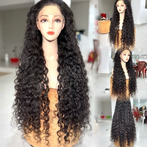 Perruques de couleur naturelle bouclée noire Bumerse de meilleure qualité de cheveux humains vietnamiens - Product Image 1
