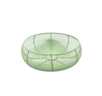 Panier à fruits en fil métallique de style créatif, finition brillante, qualité alimentaire, design moderne, personnalisable, haute qualité, fait main