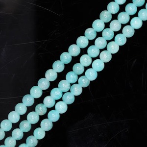 Hebras de Amazonita Azul 4mm Rondas lisas Bolas de hilo Bolas de piedra lisa - Product Image 6