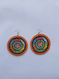 Artesanías de Bordado, Pendientes Bordados a Mano con Cuentas y Lentejuelas Hechos a Medida para Tiendas de Accesorios de Moda para Reventa - Product Image 5