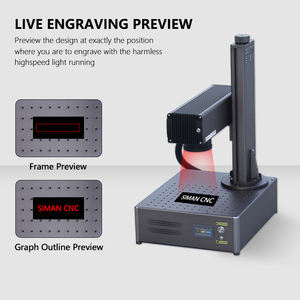 เครื่องเลเซอร์มาร์กกิ้งไฟเบอร์ออปติกขนาดเล็กกะทัดรัด 50w 60w Mopa สำหรับธุรกิจขนาดเล็ก, สำหรับโลหะ พลาสติก เคสมือถือ พร้อมซอฟต์แวร์ฟรี - Product Image 1