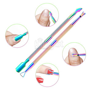 Empujador de Cutículas de Agarre Suave con Punta Plana para una Forma de Cutícula Suave, Empujador de Cutículas de Doble Cara - Product Image 3