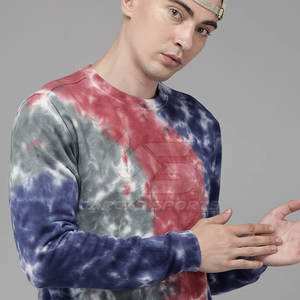 Sudadera con tinte de corbata para hombre, jersey de ajuste extragrande con patrón de color retro atrevido, perfecto para la moda callejera juvenil - Product Image 4