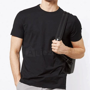 Vêtements de sport T-shirts de fitness de couleur unie pour hommes T-shirts de fitness à la mode Slim Fit pour hommes en stock - Product Image 2