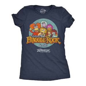 T-shirt ajusté pour femme avec logo Fraggle Rock, col à nœud, taille XS, en coton, coupe courte, respirant, avec lettres et rivets en forme de losange - Product Image 2