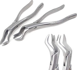 Forceps d'extraction dentaire manuels en acier de haute qualité 150 Incisives supérieures Instruments chirurgicaux dentaires Réutilisables Utilisation hospitalière - Product Image 1
