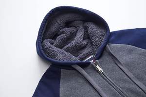 100% algodón forrado sólido Oversized Streetwear Hoodie - Product Image 4