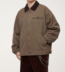 Chaquetas de trabajo personalizadas de calidad superior para hombres Distintivo High Street Stand Collar Materiales transpirables Oferta de fábrica - Product Image 6