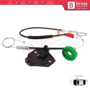 Kit di Riparazione Alzacristalli BWR5063 Anteriore Destro per Transporter <span class=keywords><strong>T4</strong></span> MK4 Eurovan <span class=keywords><strong>Caravelle</strong></span> 1990-2003 7D0959802 - Product Image 4