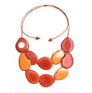 Collier Pendentif Perles en Résine Naturelle Écologique Chrétienne en Gros pour Femme – Tendance, Idéal Mariage, Anniversaire, Fête – Meilleure Vente - Product Image 1