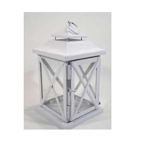 Farol de Diseño Nuevo, Farol Metálico de Color Blanco de la Mejor Calidad para Decoración del Hogar - Product Image 1