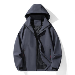 Chaqueta de Montañismo para Hombre, Tallas 2XL, 3XL, 4XL, de Invierno, Cálida, Personalizada, de Softshell, Azul Marino, para Trabajo, Aire Libre, Duradera, Cómoda y Elegante, Modelo 2026 - Product Image 3