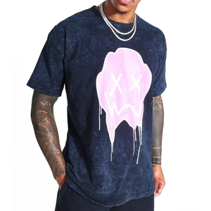 Conjunto de Camiseta y Pantalones Cortos de Verano para Hombre, Transpirable, con Lavado Ácido, Estilo Urbano de Alta Calidad, 100% Algodón - Product Image 5