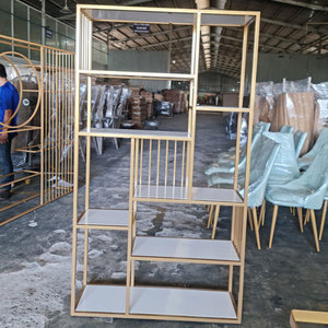 ชั้นวางของตกแต่งห้องนั่งเล่นทำมือจากไม้และเหล็ก รุ่น KTB68100 - Product Image 5