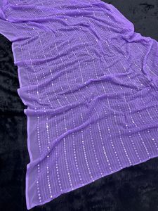 เสื้อส่าหรีเนื้อนุ่มผ้าจอร์เจียสุดพิเศษเสื้อเบลาส์แนวแฟนซีแนวพื้นเมืองเสื้ออินเทรนด์ล่าสุด - Product Image 4