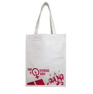 热卖环保棉购物帆布手提袋公文包，适合定制印刷标志的工作