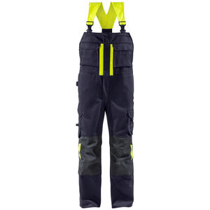 Multi Pocket Cotton Sleeveless Workwear Trousers <b>Mens</b> Bib and Brace <b>Overalls</b> with Knee Pockets Unisex Bib <b>Overalls</b> for Work - Product Image 4