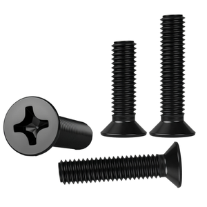 Tornillo de Cabeza Plana Avellanada M8 Negro de Rosca Fina de 75 mm para Trabajos en Madera - Product Image 1