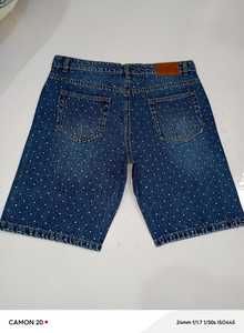 <b>Men</b> Rhinestone Denim Shorts High Waist Sparkly Jean Shorts Summer <b>Festival</b> Party <b>Wear</b> Fashionable Street Style Clothing use - Product Image 4