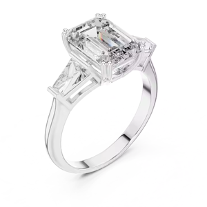 Anillo de promesa de diamante exquisito de tamaño personalizable diseño de cristal elegante HipHop mejor regalo para mujeres con moissanita como piedra principal - Product Image 3