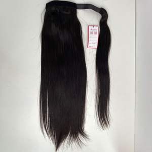 Top qualité Wrap queue de cheval couleur naturelle Remy cheveux 20 pouces droite 100% Remy haut dans l'extension de cheveux - Product Image 3