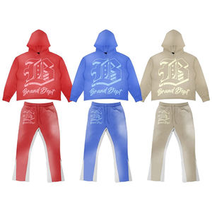 ชุดวอร์มผ้าระบายเหงื่อผ้าคอตตอนเฟรนช์เทอร์รี่พิมพ์ลายวินเทจผ้าซีดซีดซีดฝนกรดสำหรับผู้ใหญ่ผู้ชาย - Product Image 6