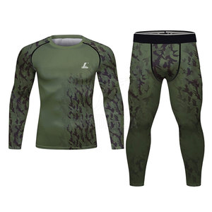 Tamaño personalizado al por mayor de compresión uniforme de secado rápido precio barato Fitness hombres uniforme de compresión - Product Image 1