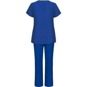 Ensemble d'uniformes d'hôpital à manches courtes en coton Spandex pour femmes - Product Image 6