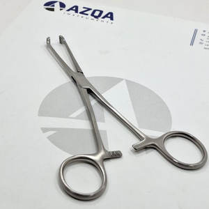 Pinces à tissus Allis en acier inoxydable, pince chirurgicale à préhension avec poignée de verrouillage - Product Image 1