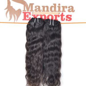 Proveedor indio Ventas al por mayor 100% Raw Indian Temple Virgin Paquetes ondulados naturales Cabello de un solo donante 8 ''a 30'' Longitudes Cabello humano - Product Image 3