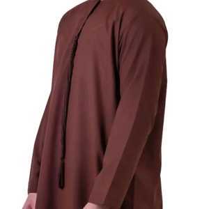 Thobe islamique pour hommes 2025, OEM personnalisé, nouvelle mode, style à manches longues, style sweat-shirt, thobe jubbah - Product Image 2