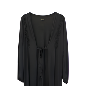 Cárdigan exterior informal de alta calidad para mujer Zura con manga larga patrón sólido suave sensación de mano prendas de vestir exteriores duraderas - Product Image 5