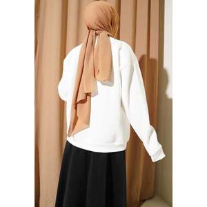 Ekru, sudadera informal de tres hilos, estampado de retazos de seda de punto de Tigre, diseño forrado largo para la temporada Otoño Invierno, tallas XS 3XL - Product Image 3