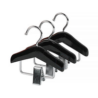Mini présentoir de 10 cm avec logo personnalisé, pince en bois pour perruque, extension de cheveux