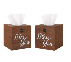 Couverture de boîte à mouchoirs en bois moderne de luxe bonne conception vente chaude utilisation à domicile produit emballage en carton - Product Image 1