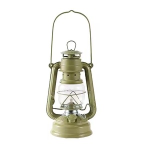 H.M.A Handicrafts Lampe à huile décorative lanterne ouragan bleu en détresse pour décor sur le thème côtier et nautique - Product Image 2