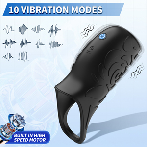 Girlspower khóa vòng của nam giới dương vật tay áo Exerciser với rung cho xuất tinh phòng ngừa Tán tỉnh các cặp vợ chồng sản phẩm - Product Image 4