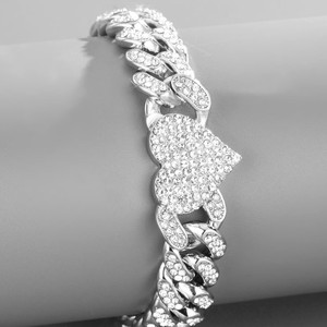 Chaîne cubaine en diamant Moissanite VVS, chaîne en diamant baguette, haute qualité, plaqué or rose 18 carats, plaqué or blanc, chaîne cubaine pour hommes - Product Image 5