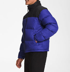 Chaquetas de algodón con cuello levantado para hombre, chaqueta acolchada con cremallera impermeable, estilo corto, invierno, OEM, personalizado, para hombre, tejido de poliéster - Product Image 5