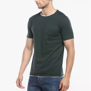 T-shirts unisexes vierges personnalisés en gros, T-shirts 100 % coton de haute qualité pour hommes en gros - Product Image 1