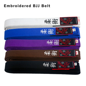 Cinturón de Judo ProFitter con Logotipo Personalizado, Marrón, Rojo, Azul, Morado, 100% Algodón, 340g, Impresión Digital, Ropa Deportiva de MMA, Unisex, Servicios OEM - Product Image 4