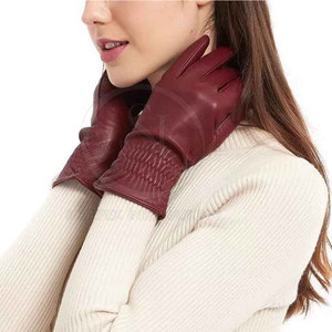 Lightweight <b>Touch</b> <b>Screen</b> Winter Outdoor Fashion Leather <b>Gloves</b> with Customized Logo & Color High Quality Best Selling - Product Image 6