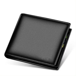 Custom <b>Men's</b> <b>Best</b> Quality Latest Style <b>Men</b> Genuine Leather Wallet for Sale / High Quality Wholesale Fashionable Leather Wallet - Product Image 1