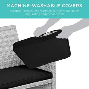 Canapé en rotin extérieur en gros d'usine ensemble tous les temps meubles pour jardin - Product Image 5