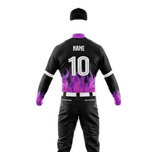 Vente en gros de meilleure qualité nouveau design d'uniforme de baseball pour hommes vêtements de sport style taille adulte uniforme de baseball pour hommes pour vêtements d'entraînement - Product Image 6