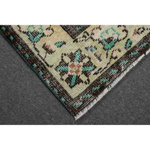 พรมขนาด 5.6x9.3 ฟุต, พรมวินเทจ, พรมลายดอกไม้สีน้ำตาลขนสัตว์สไตล์ตุรกี - Product Image 5