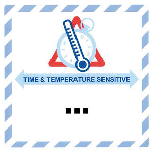 "Time & Temperature Sensitive" con impressione dell'intervallo di temperatura - Product Image 1