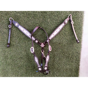 Nouveau Design Western Cuir Cheval Headstall Tête perlée Headstall Smart Western Headstall au prix du marché - Product Image 2