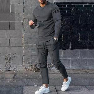 Otoño cuello redondo Terry transpirable pulóver ropa de calle para hombre chándal personalizado Casual alta calidad impresión Puff impresión Logo - Product Image 6